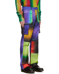 AGR Multicolor Gradient Twill Cargo Pants