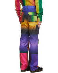 AGR Multicolor Gradient Twill Cargo Pants