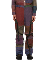 Children Of The Discordance Multicolor Rogic Edition Bandana Patchwork Cargo Pants