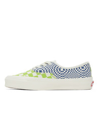 Vans Green And Blue Check Og Authentic Lx Sneakers