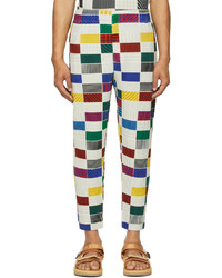 Homme Plissé Issey Miyake Multicolor Check House Trousers