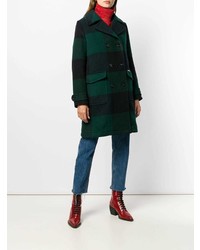 Woolrich Checked Double Breasted Coat