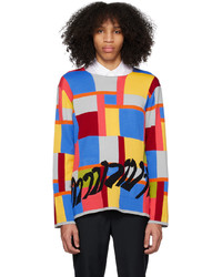 Comme Des Garcons Homme Plus Multicolor Check Sweater