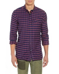 Multi colored Check Flannel Long Sleeve Shirt