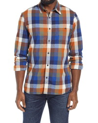 Fit Buffalo Check Button Up Flannel Shirt