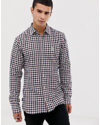 Le Breve Flannel Longline Check Shirt