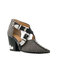 Toga Pulla Checked Cut Out Boots
