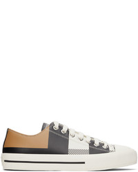 Burberry Black White Exploded Check Larkhall Sneakers