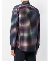 Ps By Paul Smith Check Gradient Fitted Shirt