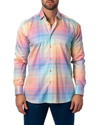 Maceoo Fibonacci Neonmulti Regular Fit Print Button Up Shirt At Nordstrom