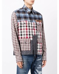 Dolce & Gabbana Patchwork Check Print Shirt