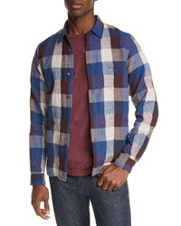 John Elliott Sly Buffalo Check Flannel Button Up Shirt