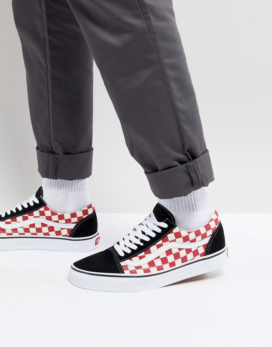 vans checkered trainers