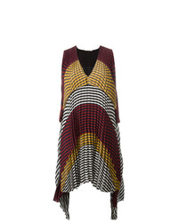 Marco De Vincenzo Checked Pleated Dress
