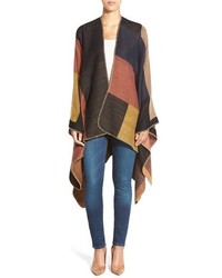 RD Style Colorblock Poncho Style Wrap