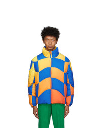 ERL Blue And Yellow Down Ski Jacket