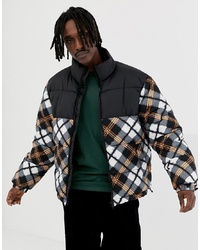 Weekday Cole Printed Jacket In Black Check