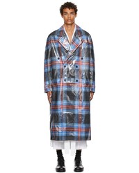 Charles Jeffrey Loverboy Wool Tartan All Weather Coat