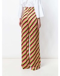 Etro Checkered Wide Leg Trousers