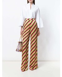 Etro Checkered Wide Leg Trousers