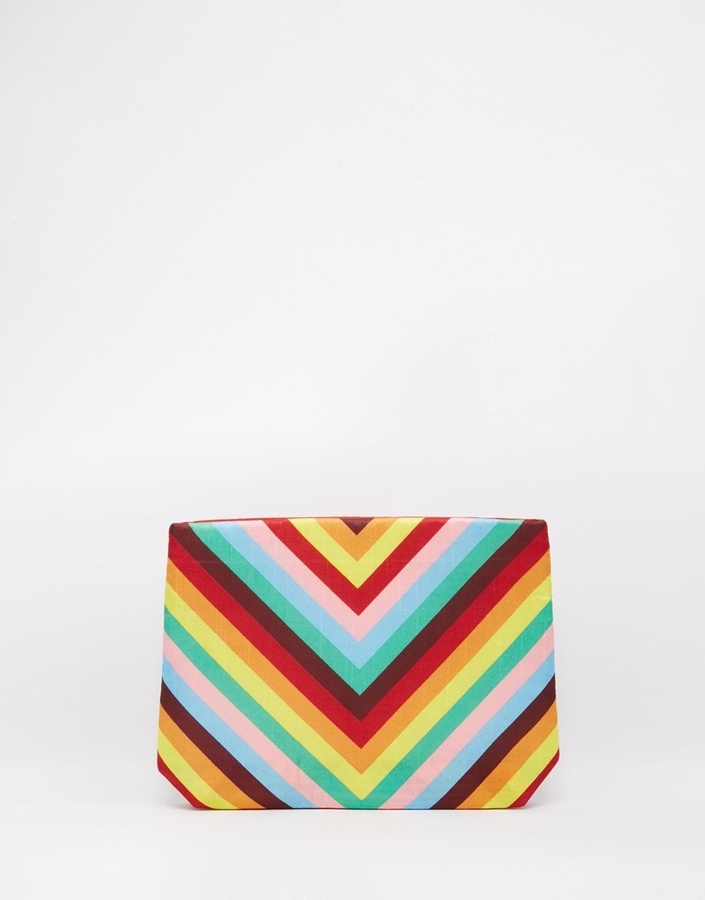 rainbow clutch purse