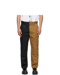 Kidill Black And Brown Dickies Edition Bondage Trousers