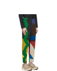 Homme Plissé Issey Miyake Multicolor Big Brush Trousers