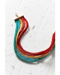 Urban Outfitters Rainbow Statet Choker Necklace
