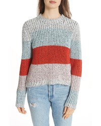 Multi colored Chunky Crew-neck Sweater