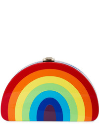 Milly Minis Girls Rainbow Half Moon Clutch Bag
