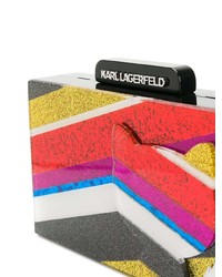 Karl Lagerfeld K Stripes Choupette Clutch