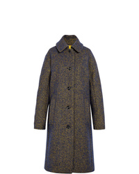 MACKINTOSH Blue Yellow Wool Coat Lm 079f