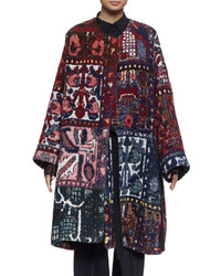 Chloé Chloe Long Sleeve Blanket Coat Multi Colors