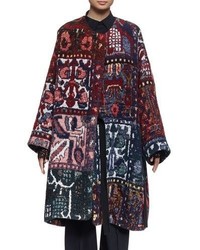 Chloé Chloe Long Sleeve Blanket Coat Multi Colors
