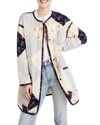 Madewell X The New Denim Project Patchwork Cocoon Coat
