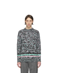 Loewe Black And Multicolor Melange Sweater