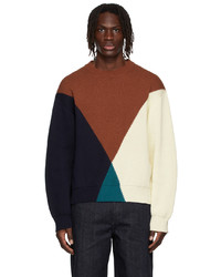 Jil Sander Brown Cotton Sweater