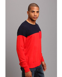Members Only Color Block Cotton Sweater