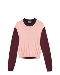 Burberry Colour Block Silk Cashmere Sweater