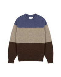WAX LONDON Cotswold Colorblock Wool Crewneck Sweater