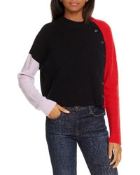 A.L.C. Duprie Colorblock Cashmere Cotton Sweater