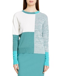 BOSS Fatalie Colorblock Long Sleeve Sweater