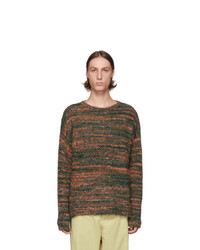 Our Legacy Green Smudge Fair Isle Sweater