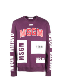 MSGM Logomania Oversized Sweater