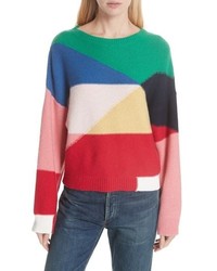 Joie Megu Colorblock Wool Cashmere Sweater