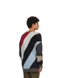 Children Of The Discordance Mulicolor Wool Patchwork Sweater