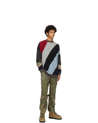 Children Of The Discordance Mulicolor Wool Patchwork Sweater