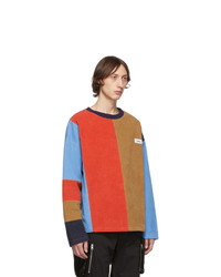 Kenzo Multicolor Corduory Patch Crewneck Sweater