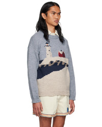 Bode Multicolor Highland Lighthouse Sweater