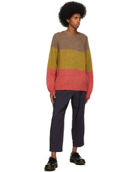 YMC Multicolor Mohair Wool Boxy Sweater